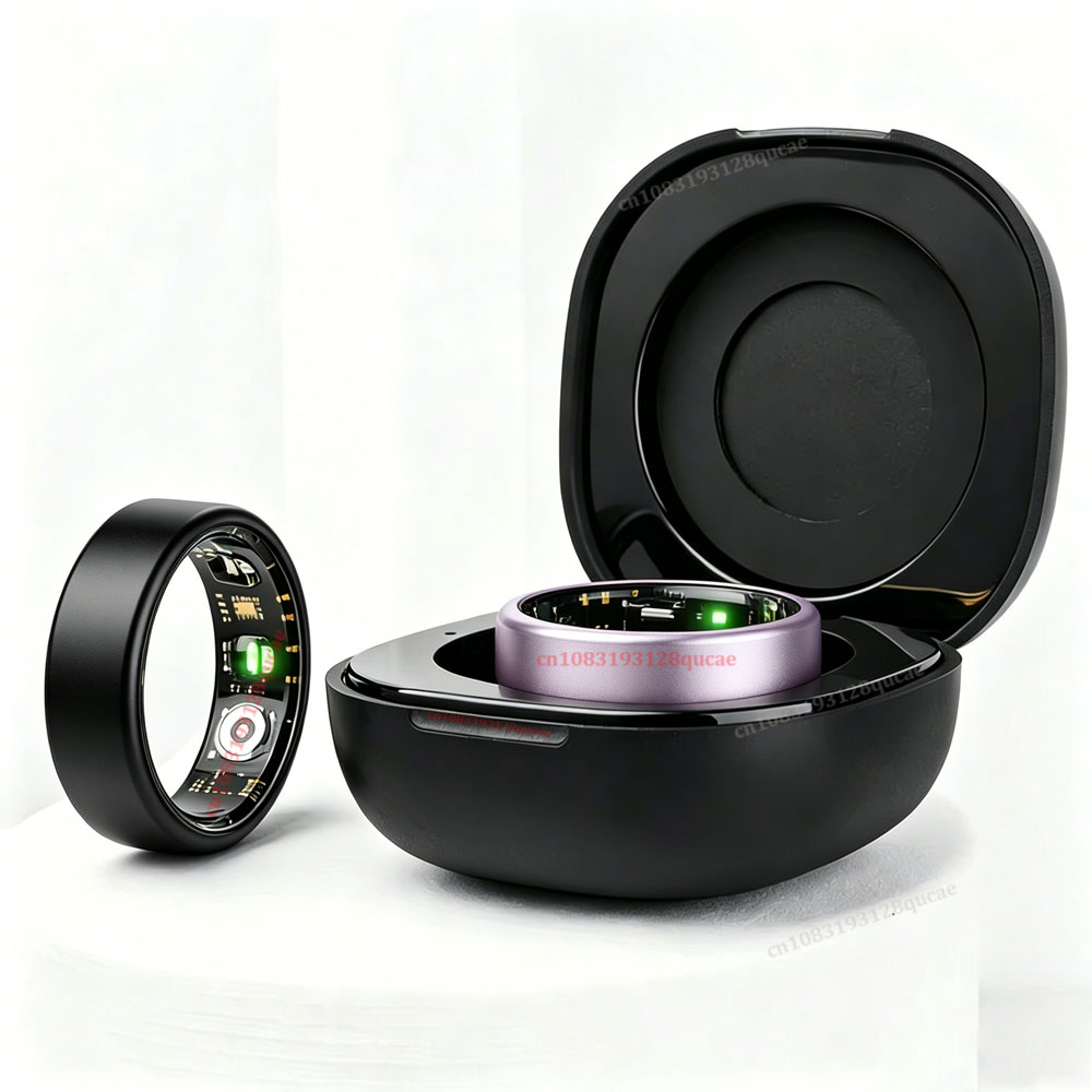 Smart Ring Health Tracker Heart Rate Sleep - R10 Smart Ring with Charging Case