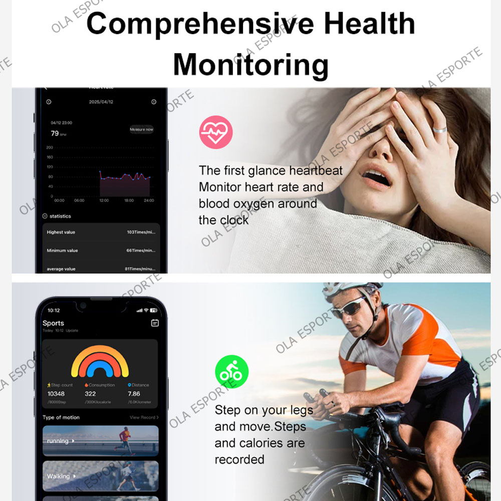 2026 New Health Smart Ring Hea - Smart Ring Step Calorie Fitness Monitor recension och pris