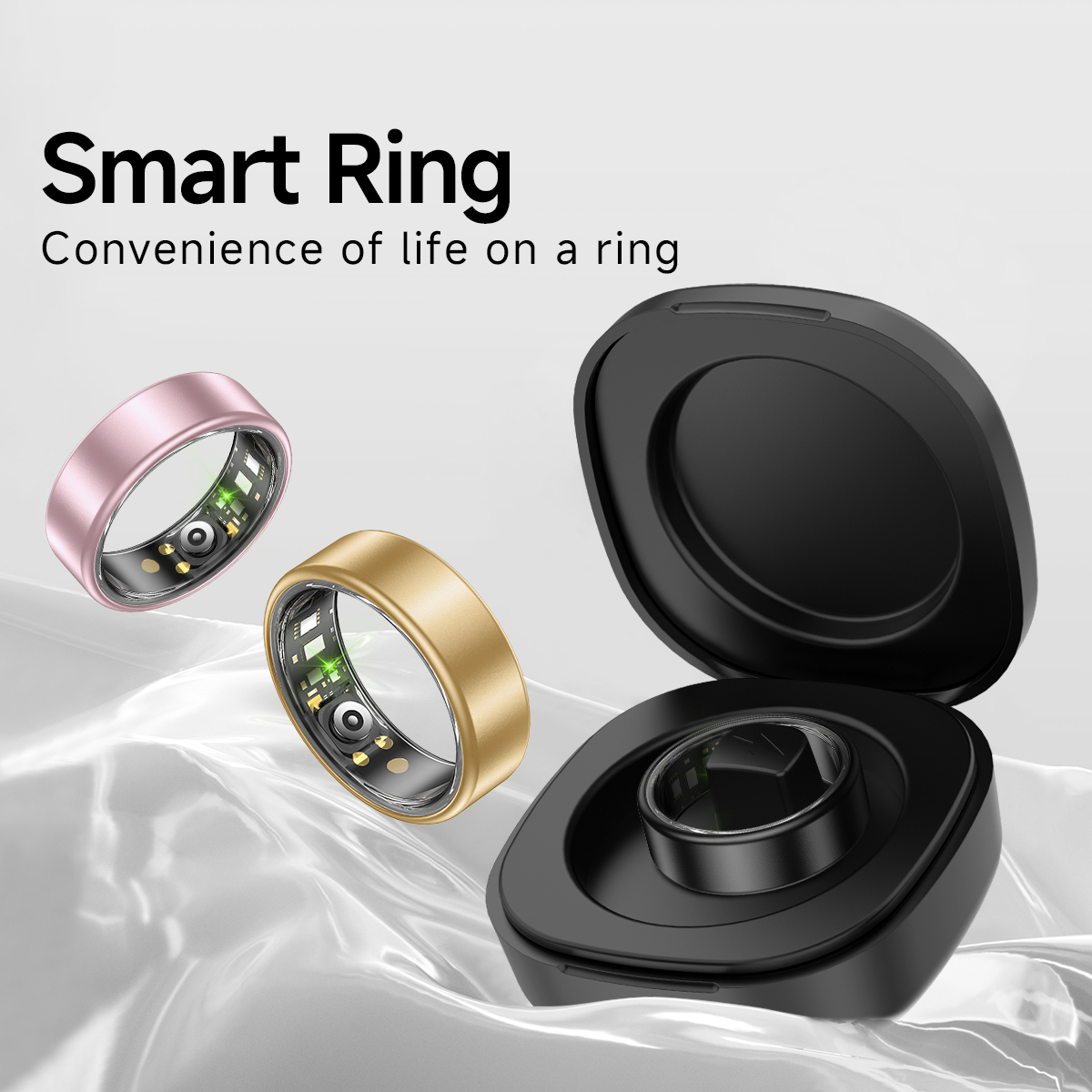 Newest Smart Ring for Men Wome - Smart Ring Health Tracker Heart Rate Sleep recension och pris