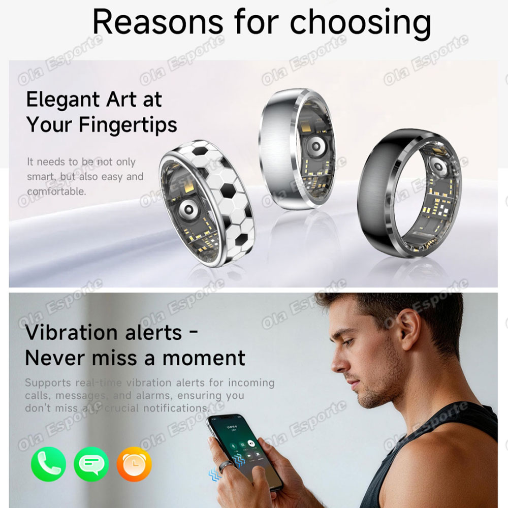 Vibration Alerts Smart Ring Me - Smart Ring Step Calorie Fitness Monitor recension och pris