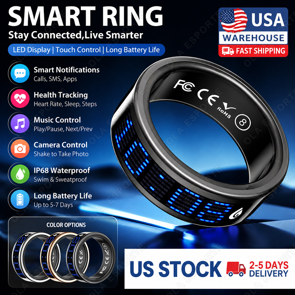 New 2026 Call ID Reminder Smar - Smart Ring Health Tracker Heart Rate Sleep recension och pris