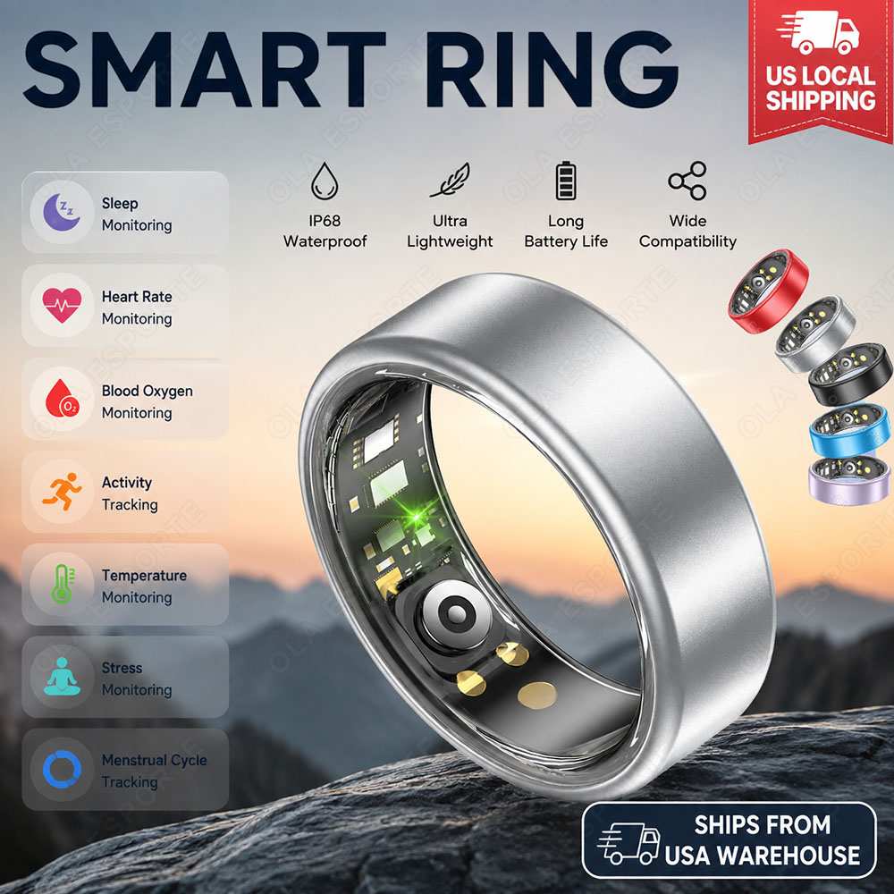 Smart Ring For Men Women Heart - Smart Ring Step Calorie Fitness Monitor recension och pris
