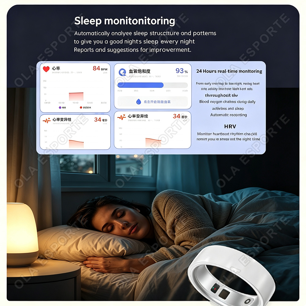 Ceramic Smart Ring Heart Rate  - Smart Ring Health Tracker Heart Rate Sleep recension och pris