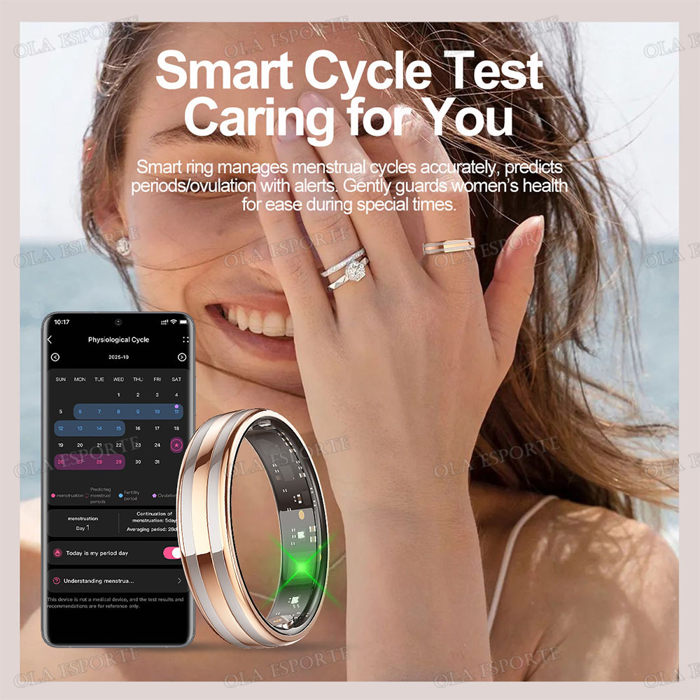 New 6.3mm Thin Smart Ring Heal - Smart Ring Health Tracker Heart Rate Sleep recension och pris