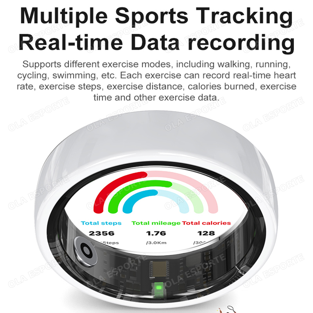 2026 New Ceramic Smart Ring Sl - Smart Ring Step Calorie Fitness Monitor recension och pris
