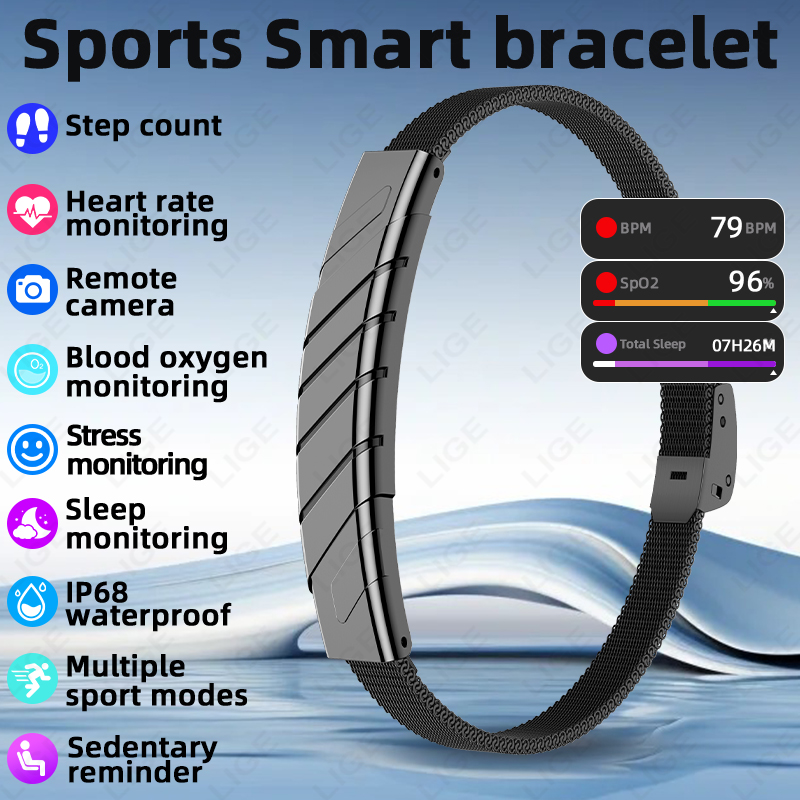 LIGE Casual Smart Bracelet Fit - Smart Ring Step Calorie Fitness Monitor recension och pris