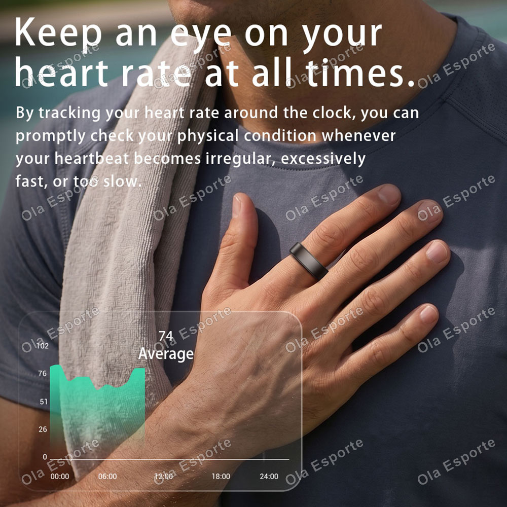 Smart Ring Heart Rate Blood Ox - Smart Ring Health Tracker Heart Rate Sleep recension och pris