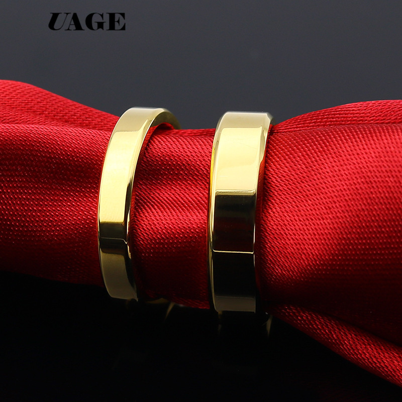 UAGE  High Quality Titanium St - Smart Ring Stainless Steel Black Gold recension och pris