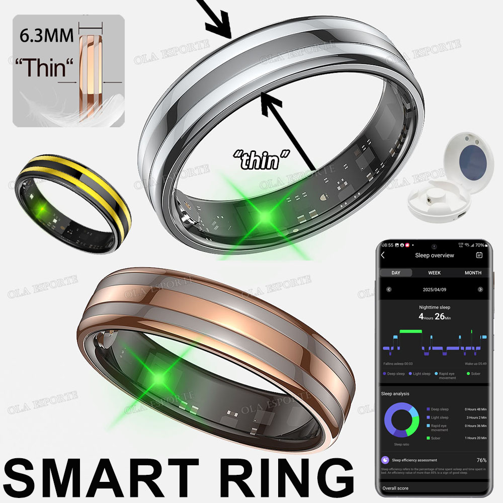 New Smart Ring Heart Rate Stre - Smart Ring Health Tracker Heart Rate Sleep recension och pris